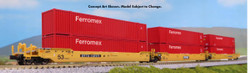 Kato Gunderson MAXI-IV 3 Unit Car TTX 732335 Ferromex Containers N K106-6188