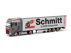 Herpa DAF XG+ Lowliner Semitrailer Schmitt Seligenstadt HO Gauge HA317405