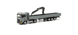 Herpa Iveco S-Way ND Flatbed Truck with Loading Crane HO Gauge HA316415