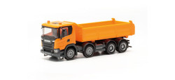 Herpa Scania XT17 Dumper Truck Orange HO Gauge HA316996