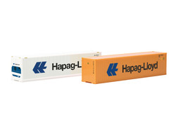 Herpa 40ft Container Set (2) Hapag-Lloyd HO Gauge HA076449-006