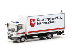Herpa MAN TQL Box Truck Katastrophenschutz Niedersachsen HO Gauge HA097673