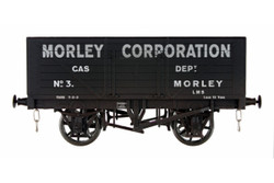 Dapol 8 Plank Wagon Morley Corp 3 Weathered DA7F-080-032W O Scale