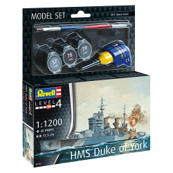 Revell 65182 Model Set Battleship HMS Duke of York 1:1200 Model Kit