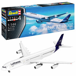 Revell 03803 Airbus A340-300 "Lufthansa" New Livery 1:144 Model Kit