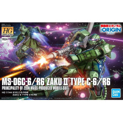 Bandai HG GTO 1/144 MS-06C-6/R6 Zaku II Type C-6/R6 Gunpla Kit 57576