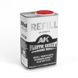 AK Interactive 12003 Standard Density Plastic Cement 200ml Refill Can