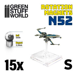 Green Stuff World Rotation Magnets - Size S - Model Display Enhancement 9275