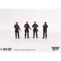 MiniGT Indonesian Mobile Brigade Corps (BRIMOB) 1:64 Figure Set MGTAC22