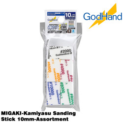 GodHand MIGAKI-Kamiyasu Sanding Stick 10mm-Assortment Made In Japan KS10-KB