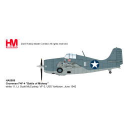Hobby Master HA8908 Grumman F4F-4 "Battle of Midway" 1:48 Diecast Model