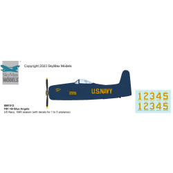 Hobby Master SM1012 F8F-1B Blue Angels 1946 w/Decals for 1-5 1:72 Diecast Model