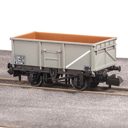 PECO NR-1000B BR 16t Mineral Wagon, COAL, Unfitted, Grey N Gauge