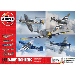 Airfix A50192 D-Day Fighters Gift Set (5-Planes) 1:72 Model Kit