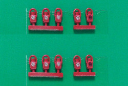 Springside DA2-2 GWR Red Head and Tail Lamps (10) OO Gauge