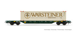 Rivarossi HR6578  Cemat Sgnss 4 Axle Wagon w/Warsteiner Container Load V HO