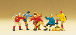 Preiser 10190 Mountain Climbers (6) with Equipment Exclusive Figure Set HO