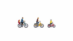 Noch Family on a Bike Ride (4) Figure Set N15909 HO Gauge