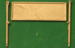 Springside DA49 GWR Station Nameboards Medium Type (4) Whitemetal Kit OO Gauge