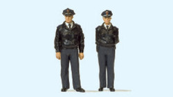 Preiser 65364 German Policemen BRD Blue Uniform (2) Figure Set O Gauge