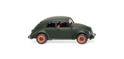 Wiking 083018 VW Pretzel Beetle Dark Matt Green 1946 HO