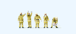 Preiser 10772 Firemen Beige Uniform Technical (5) Exclusive Figure Set HO