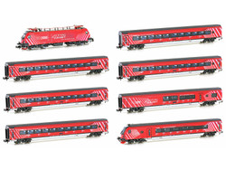 Hobbytrain OBB Railjet Rh1116 100yr Train Pack VI (DCC-Sound) H25227S N Gauge