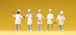 Preiser 10329 Chefs (5) Exclusive Figure Set HO