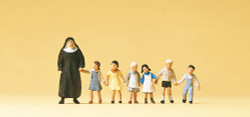 Preiser 10401 Nun with Children (6) Exclusive Figure Set HO