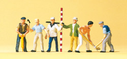 Preiser 10030 Road Workers (6) with Equipment Exclusive Figure Set HO