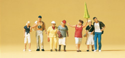 Preiser 10455 Tourists (6) with Guide Exclusive Figure Set HO