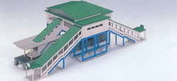 Kato 23-200 Overhead Station Building with Footbridge Access(Pre-Built) N Gauge