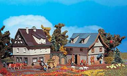 Vollmer 49540 Farmhouse with Barn and Yard Gate Kit Z Scale