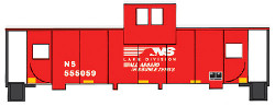 Walthers Trainline 931-1527 Wide Vision Caboose Norfolk Southern HO