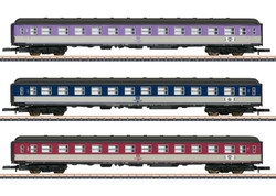 Marklin MN87402  DB Pop Car Express Coach Set (3) IV Z Scale