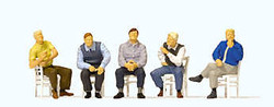Preiser 10579 Seated Men (5) Exclusive Figure Set HO