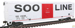 Walthers Trainline 931-1671 50' Plug Door Boxcar Soo Line HO