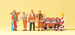 Preiser 10347 Roadworkers (4) and Accessories Exclusive Figure Set HO