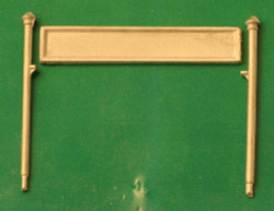 Springside DA48 GWR Station Nameboards Small Type (4) Whitemetal Kit OO Gauge