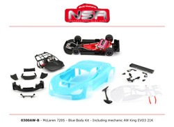 NSR 0300AW-B  McLaren 720S GT3 Complete Blue Body Kit AW King 21k EVO3 1:32