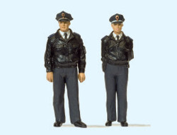 Preiser 63101 German Policemen NRD Blue Uniform (2) Figure Set Gauge 1