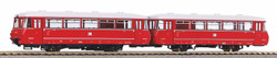 Piko 52890  Expert DR VT2.09 Panorama Diesel Railcar & Trailer III HO