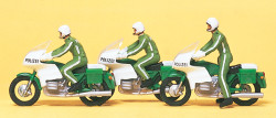 Preiser 10489 Police Motorcyclists (3) Exclusive Figure Set HO