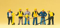Preiser 10035 Track Maintenance Gang (6) with Tools Exclusive Figure Set HO