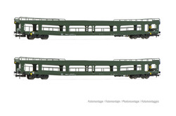 Rivarossi DR DDm916 Car Transporter Set Green (2) IV HR4380 HO Gauge