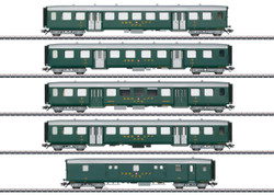 Marklin MN43369  SBB Lightweight Steel Coach Set (5) III HO