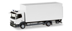 Herpa 13239 Minikit - MB Atego Box Truck w/Tail Lift White HO