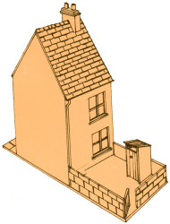 Dornaplas B3 Brick Terraced House Kit OO Gauge