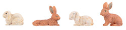 Pola House Rabbits (4) Figure Set PO331551 G Gauge