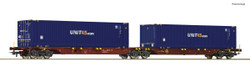 Roco 76634  Gysev Cargo Double Container Carrying Wagon VI HO